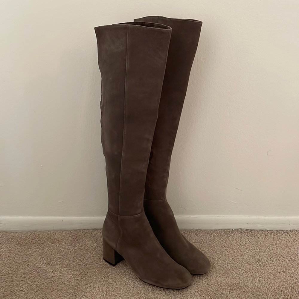 Halogen Suede Over-the-Knee Boots